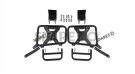 For Royal Enfield Bear 650 Canvas and Leather Pannier Bags Olive With Saddle Stays - SPAREZO